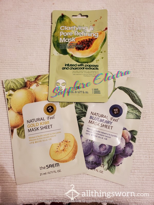 Used Face Mask Sheet