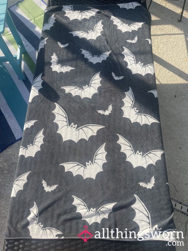 Used Goth Girl Beach P**l Towel