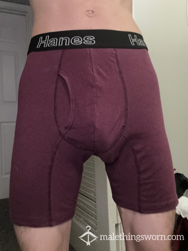 Used Hanes Red Boxer Briefs