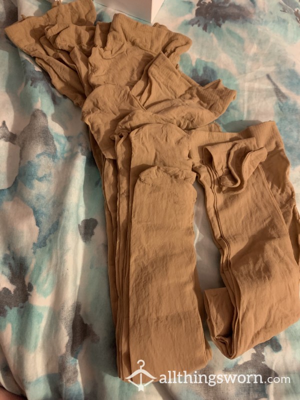 USED NUDE NURSE TIGHTS