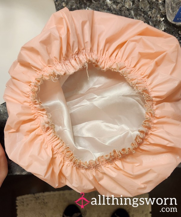 Used Pink Shower Cap