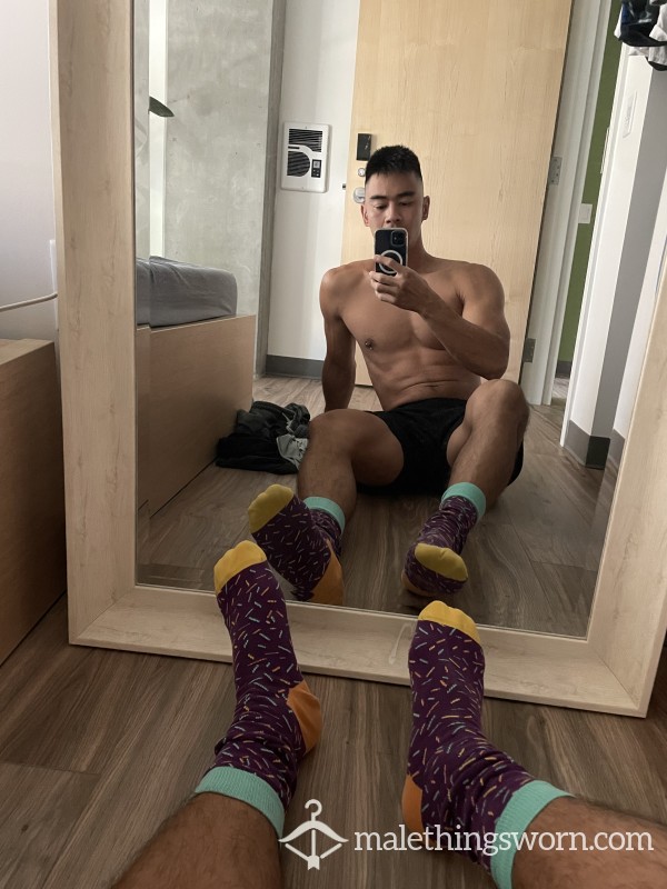 Used Purple Socks