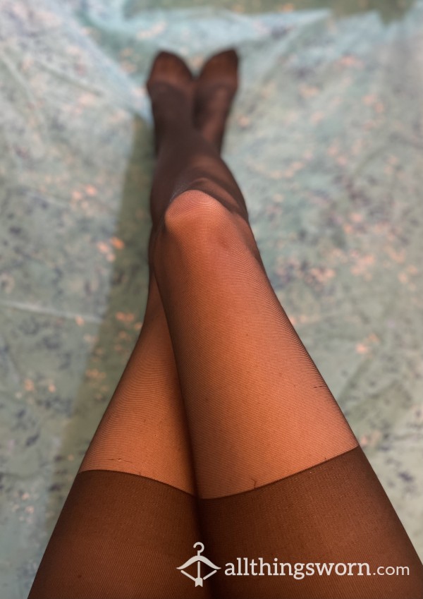 Used Sheer Black Pantyhose