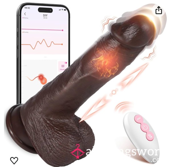 Used Toy: Vibrating, Warming, Thrusting Di**o With App Control