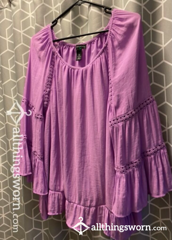 Used Women’s 2xl Purple Blouse