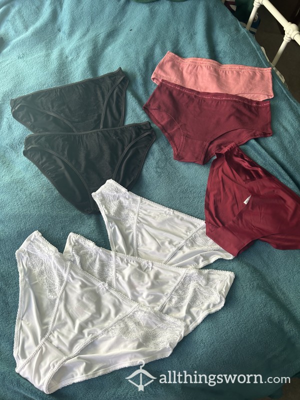 Various Full Back Panties 48hrs Wear