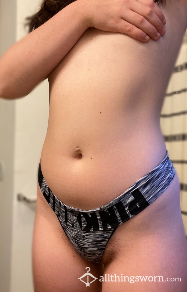 **SOLD**Very S**y Grey & Black Thong