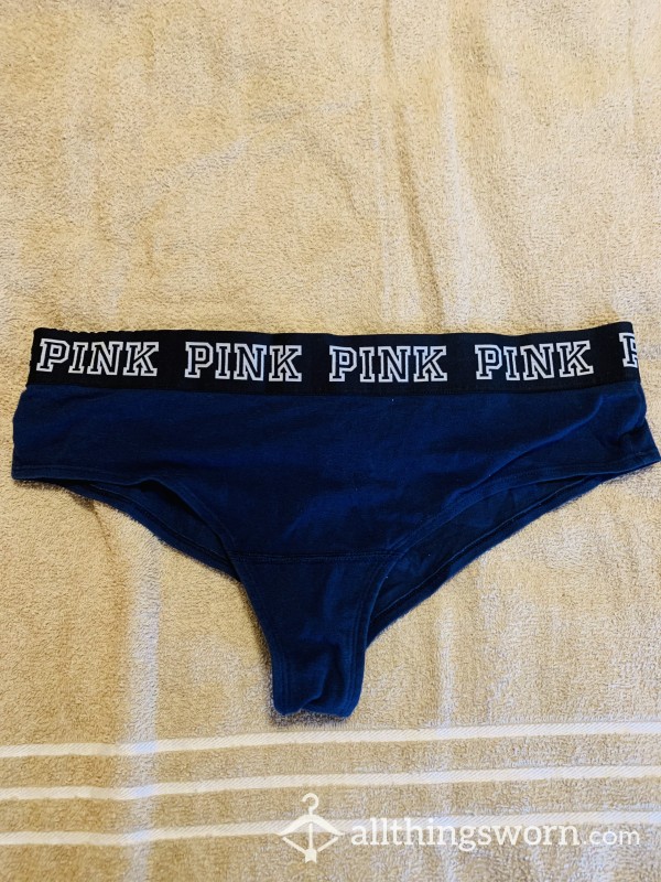 Very Used Blue Victoria Secret Panty