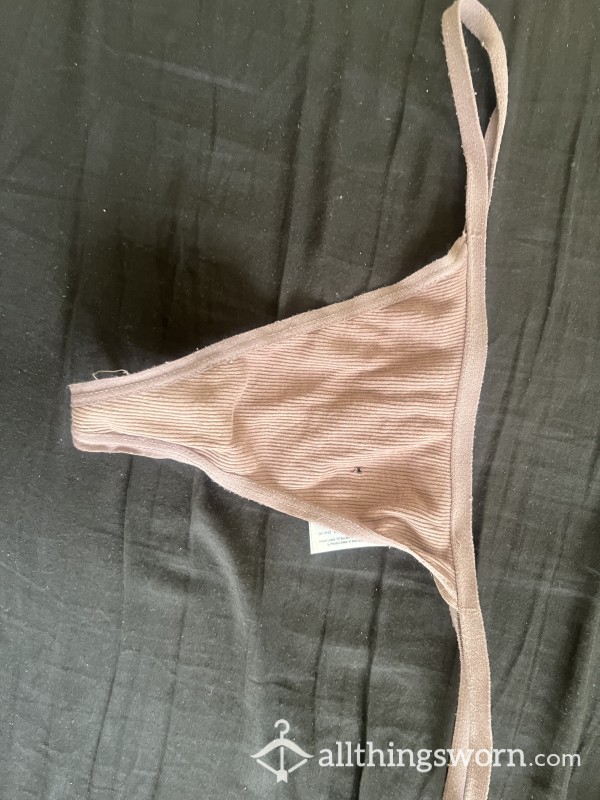 Very Well Worn Pink G String 😜💕