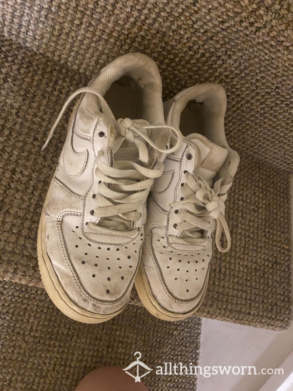 Very Well Worn White Trainers