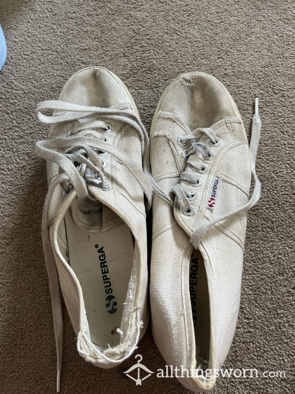 Very Well Worn White (well Originally White 😂) Canvas Supergas