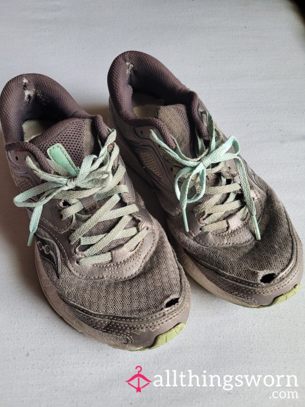 Very Worn And Smelly Sneakers.