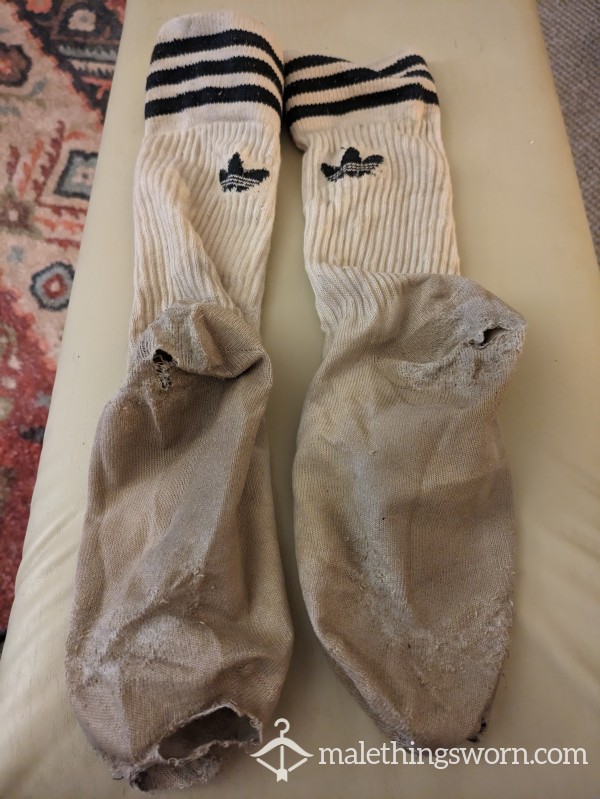 Very Worn, Never Washed Adidas Socks