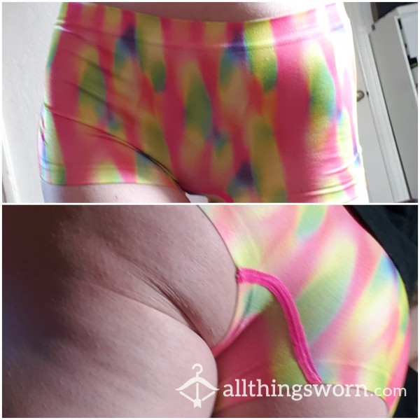 Vibrant Tie Dye Cheeky Panties.