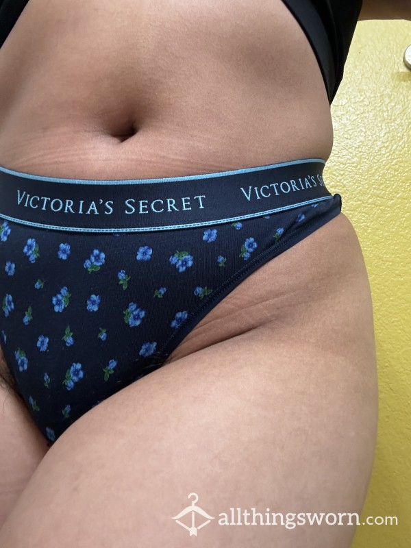 Victoria Secret Blue Flor*l Thong