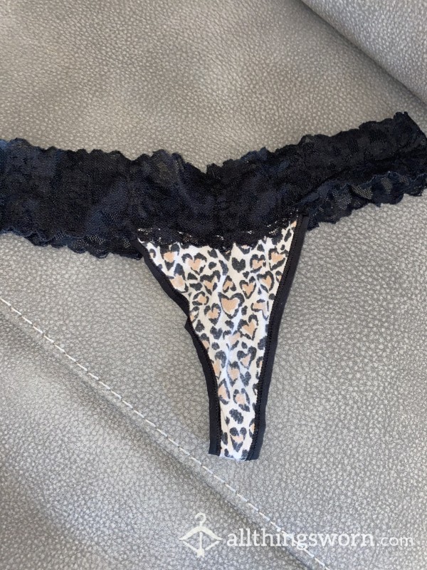 Victoria's Secret Black Lace Cheetah