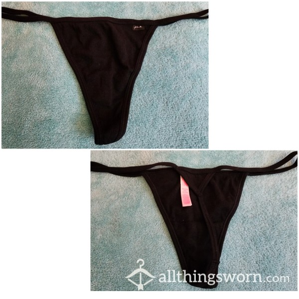 Victoria's Secret Black V-String Thong