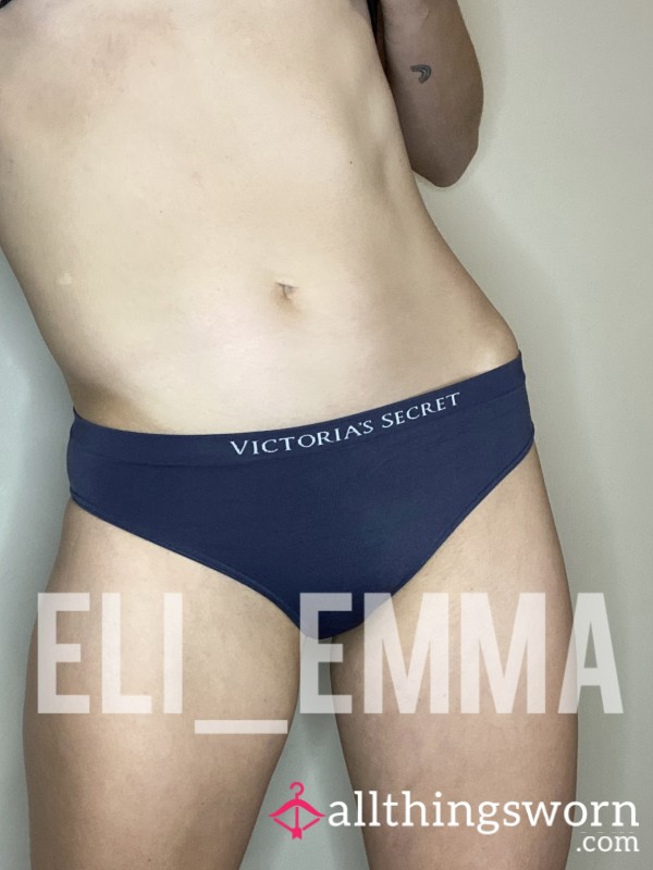 Victoria’s Secret Blue-Gray Panties- Worn For 24 Hours + Masturbation