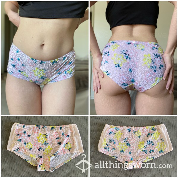 Victoria’s Secret Boyshorts W Velvet Flor*l Print