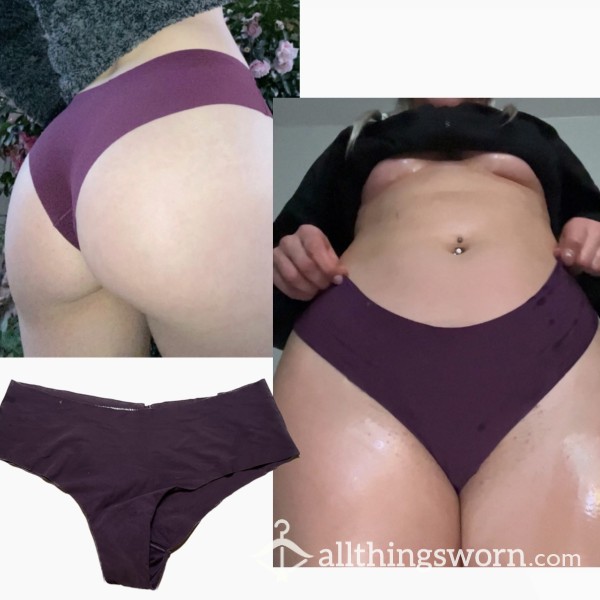 Victoria's Secret Stretchy Maroon Cheekster Tanga