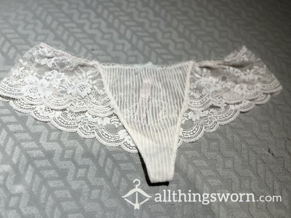 Victorias Secret White Lace Panty