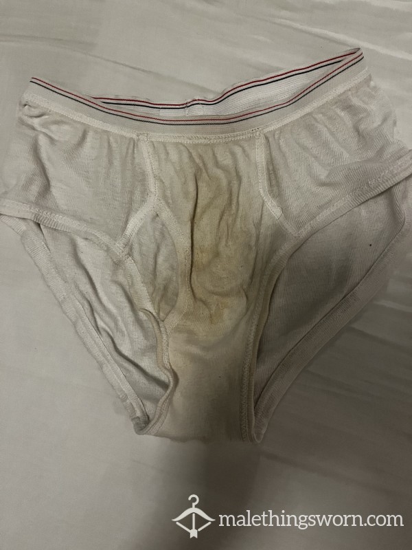 Vintage White Briefs