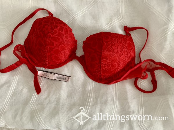 VS 32C Red Push-Up Bra