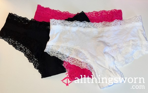 VS Cotton Lace Trim Cheekers