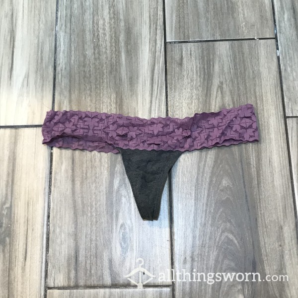 VS Lavender Lace Thong