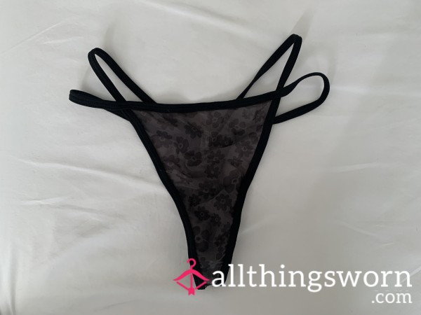 VS Mesh Flower Thong