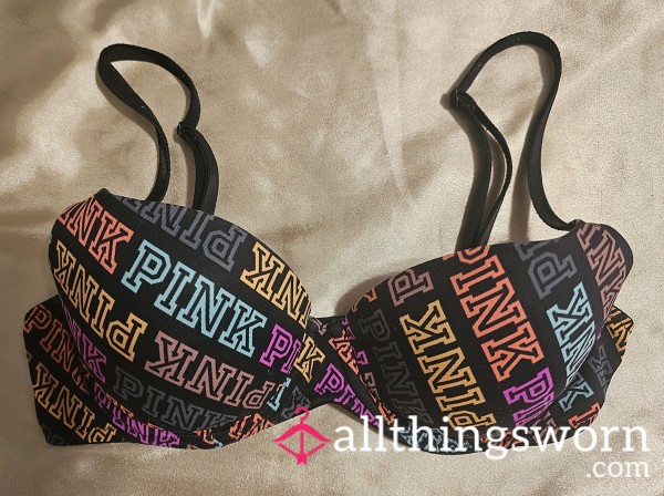 VS "PINK" Block Print Tee-shirt Bra