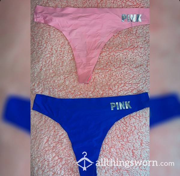 VS PINK SEAMLESS THONGS