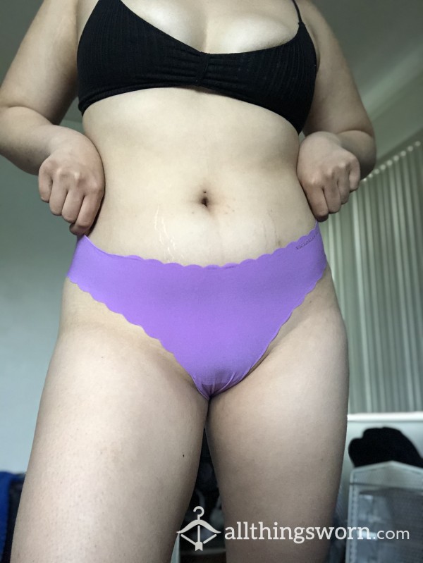 VS Purple No Show Thong