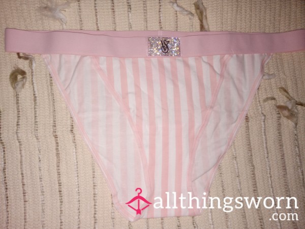 Vs S**y Pink And White Shine Panties