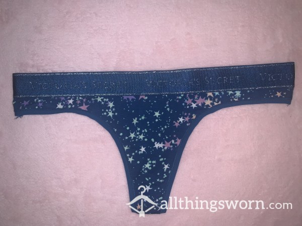 VS Turquoise/Stars Cotton Thong