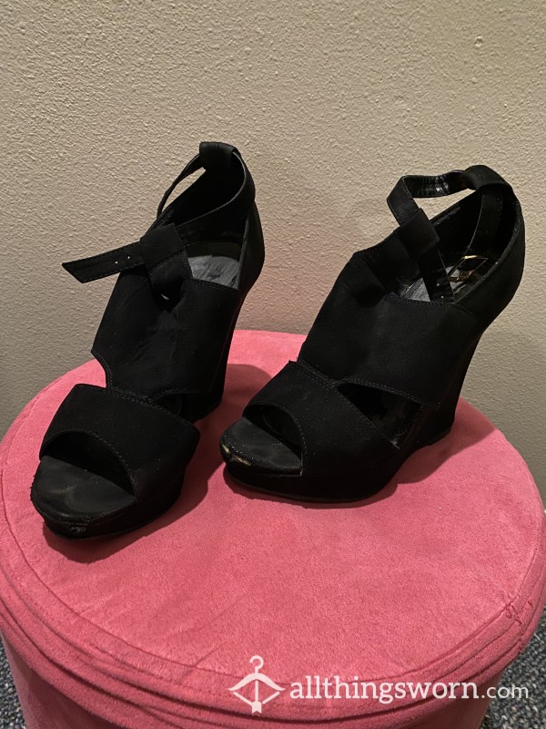 Well Used Black Wedges