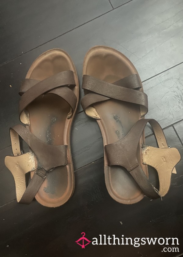 Well Worn Brown Sandals