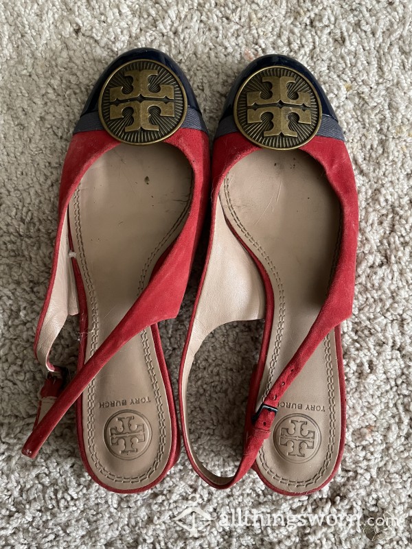 Well Worm Tory Burch Sling Back