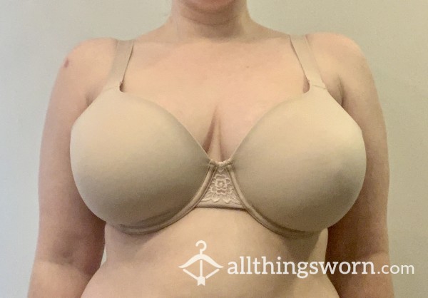 WELL WORN 38DD NUDE BRA