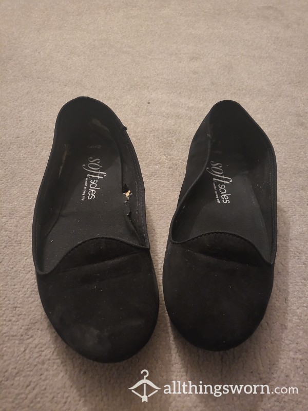 Well Worn Ballet Pumps