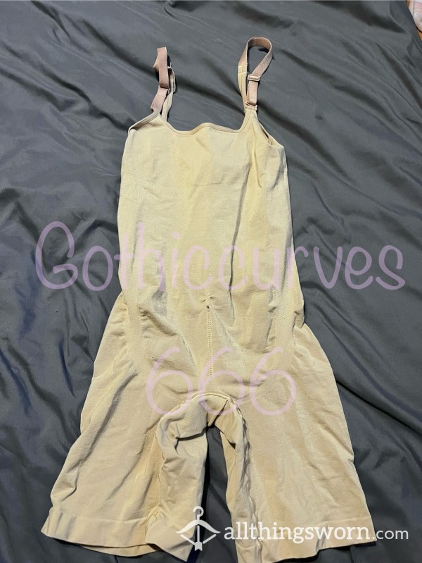 Well Worn Beige One Piece Romper