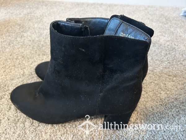 Well Worn Black Boots