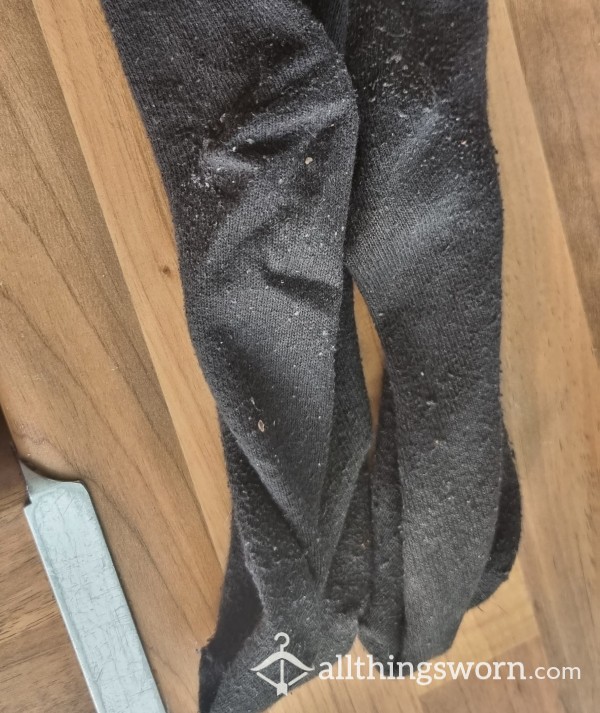 Well Worn Black Socks