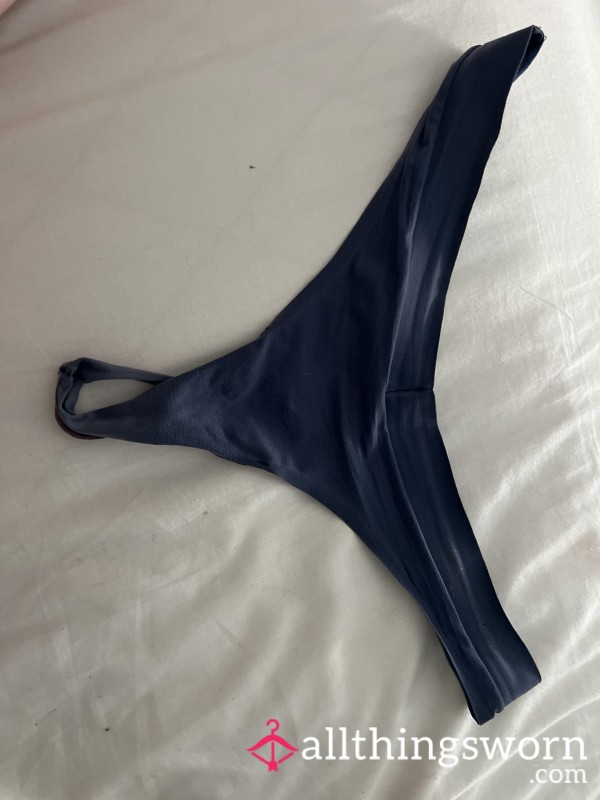 Well-worn Blue Thong