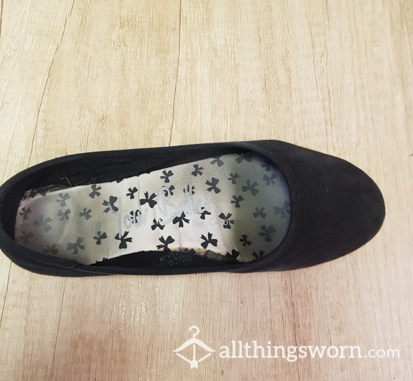 Well Worn Canvas Ballet Flats