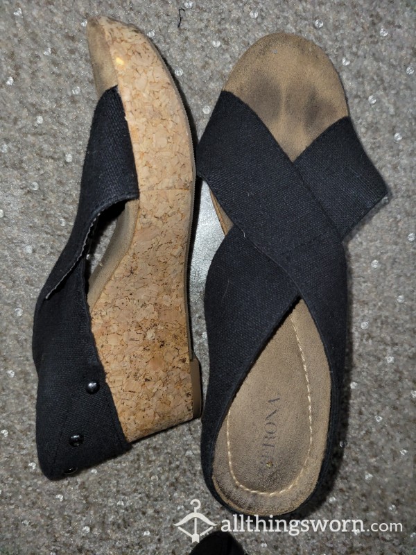 Well Worn Cork Wedges