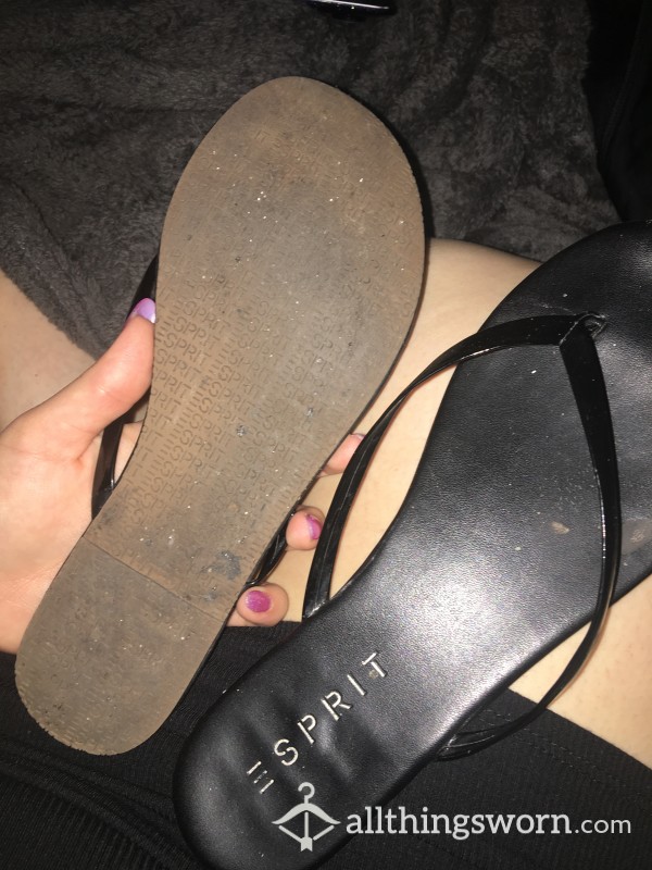 Well Worn Dirty Flip Flops - Dirty Chancletaaa