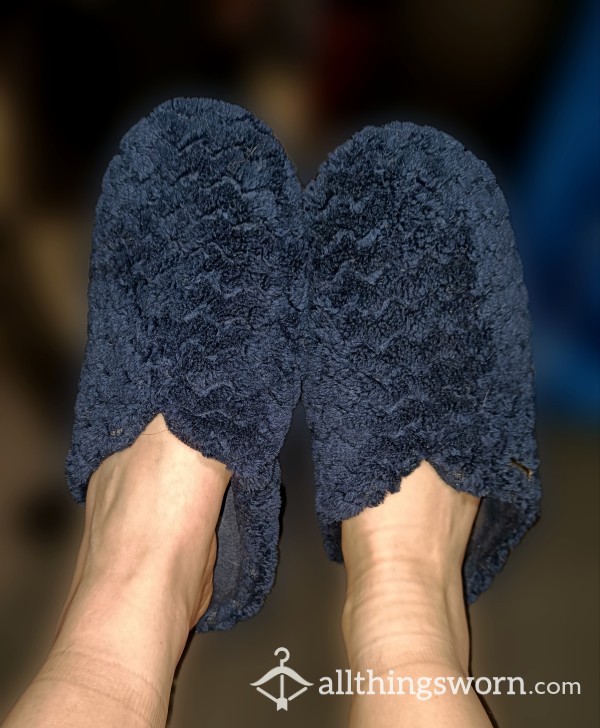 Well Worn Flat Slippers