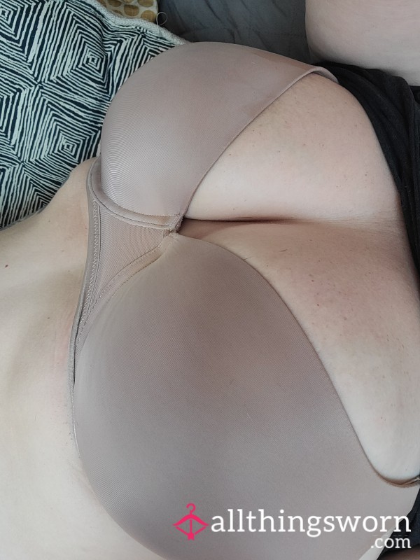 Well Worn Flesh Colored DD Bra