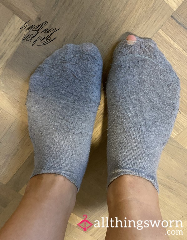 Well Worn Gray Socks